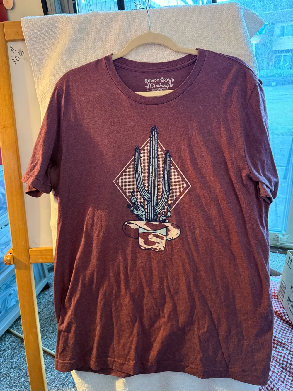 Rowdy Crowd Clothing Women's Plum Cactus Graphic Tee